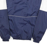 ASICS Mens Navy & White Athletic Jacket S Polyester Zip Sportswear