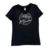 Freedom Valley Harley Davidson Graphic T-Shirt - Medium Black Cotton