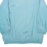 Haband Womens Blue Nylon Jacket M Plain Zip Lightweight Casual Outerwear