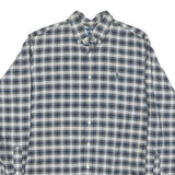 RALPH LAUREN Mens Blue & White Checked Shirt M Classic Button Down Cotton