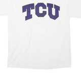 CHAMPION Mens White TCU Classic T-Shirt M Short Sleeve Crew Neck Cotton Blend