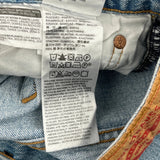 Levis Denim Shorts - 34W 10L Light Wash Cotton