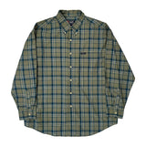 Chaps Ralph Lauren Checked Shirt - XL Blue Cotton Blend