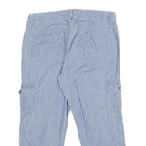 FADED GLORY Womens Shorts Blue Casual Cargo Plain UK 8 W30 Cotton