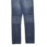 LEVI'S 522 Mens Jeans Blue Slim Skinny Denim Medium W29 L34 Zip Closure