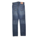 LEVI'S 522 Mens Jeans Blue Slim Skinny Denim Medium W29 L34 Zip Closure