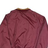 Don Allerton Mens Maroon Varsity Athletic Jacket L Polyester Blend Button