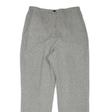 LARRY LEVINE Womens Grey Polyester Blend Regular Leg Trousers W30 L30