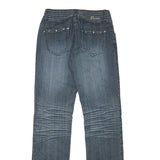 SUKO JEANS Womens Regular Fit Blue Denim Woven Regular Straight Zip W26 L32