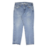 CARHARTT Mens Regular Fit Blue Denim Jeans W36 L30 Zip Closure Casual Workwear