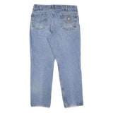 CARHARTT Mens Regular Fit Blue Denim Jeans W36 L30 Zip Closure Casual Workwear