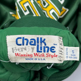 Made In USA Green Bay Packers Chalk Line Nfl Varsity Jacket - Small Green Polyester