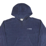 ELLESSE Womens Navy Blue Hoodie UK 14 Cotton Pullover Casual Sportswear