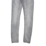 LEVI'S Womens Grey Regular Fit Skinny Denim Jeans W26 L32 Classic Comfort Zip