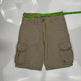 Quiksilver Cargo Shorts - 32W 10L Khaki Cotton