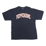 CHAMPION Mens Black Pepperdine Graphic T-Shirt XL Short Sleeve Crew Neck