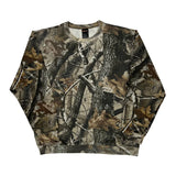 Realtree Camo Long Sleeve T-Shirt - Large Camo Cotton Blend