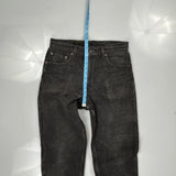 550 Levis Jeans - 32W 34L Black Cotton