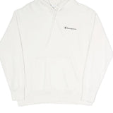 CHAMPION Womens White Pullover Hoodie S Cotton Blend Casual Premium Comfort