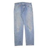 LEVI'S 501 Mens Jeans Blue Regular Straight Denim Medium W36 L34 Classic Cotton