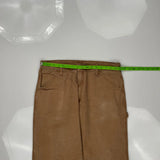 Unbranded Carpenter Trousers - 34W 30L Brown Cotton