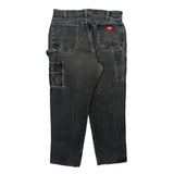 Dickies Double Knee Carpenter Pants - 30W 32L Gray Cotton
