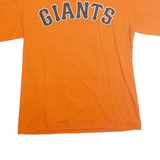 MAJESTIC Mens Orange Giants Graphic T-Shirt M Short Sleeve Crew Neck