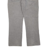 DICKIES Mens Cotton Blend Grey Regular Straight Trousers W34 L28 Workwear Zip