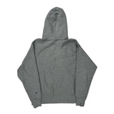 Champion Hoodie - Large Grey Cotton Blend