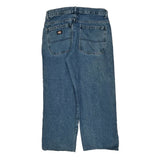 Dickies Double Knee Jeans - 34W 30L Blue Denim