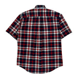 Tommy Hilfiger Checked Short Sleeve Shirt - Small Multicoloured Cotton