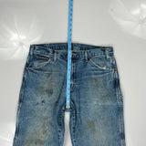 Dickies Double Knee Carpenter Jeans - 38W 30L Blue Cotton