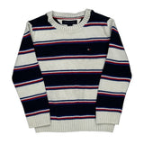 Age 2-3 Tommy Hilfiger Striped Sweater - 2XS Navy Cotton