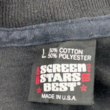 Made In USA Single Stitch Tejano & Country Screen Stars Graphic T-Shirt - Large Black Cotton Blend