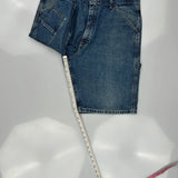 Wrangler Cargo Denim Shorts - 34W 9L Blue Denim