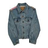 Levis Denim Jacket - Medium Multicoloured Denim