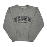 Uconn Huskies Russell Athletic College Sweatshirt - Small Gray Cotton Blend