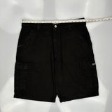Wrangler Cargo Cargo Shorts - 38W 9L Black Cotton