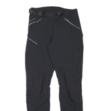 QUECHUA Womens Polyester Blend Black Regular Trousers W26 L29 Outdoor Zip