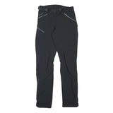 QUECHUA Womens Polyester Blend Black Regular Trousers W26 L29 Outdoor Zip