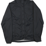 THE NORTH FACE Womens Black Outdoor Jacket L Polyester Blend Zip Hooded Plain