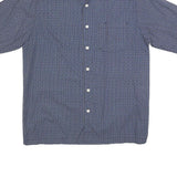 LEVI'S Mens Blue Pattern Shirt S Cotton Short Sleeve Casual Button Shirt