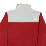 THE NORTH FACE Womens Red & Grey Fleece Jacket M Polyester Blend Zip Outdoor