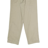 CHAPS RALPH LAUREN Mens Cotton Beige Classic Straight Trousers W30 L30 Casual