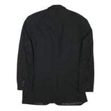 JOOP Mens Black Wool Blend Classic Jacket S Button Closure Tailored Plain