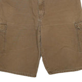 DICKIES Mens Shorts Brown Cargo Cotton Blend 3XL W38 Workwear Relaxed Fit