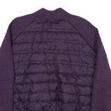 NIKE Womens Purple Jacket XL Polyester Blend Zip Plain Casual Sportswear