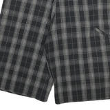 DICKIES Mens Shorts Black & Grey Check 2XL W38 Cotton Blend Casual Workwear