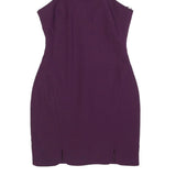 CINQ A SEPT Womens Purple Polyester Blend Bodycon Sleeveless High Neck Mini