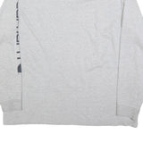 CARHARTT Mens Grey XL Long Sleeve Crew Neck Cotton Logo Print T-Shirt